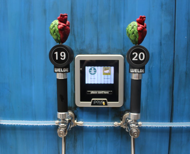 An den Displays sieht man, wo welches Bier lagert.