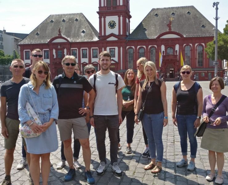 Am Ende des Rundgangs: zufriedene Gesichter.