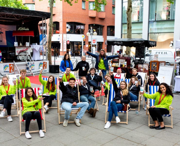 Die wohl bekannteste Kampagne der Klimaschutzagentur: Bleib deinem Becher treu!