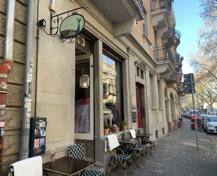 Das Café Pfau in der Langen Rötterstraße in der Neckarstadt-Ost.