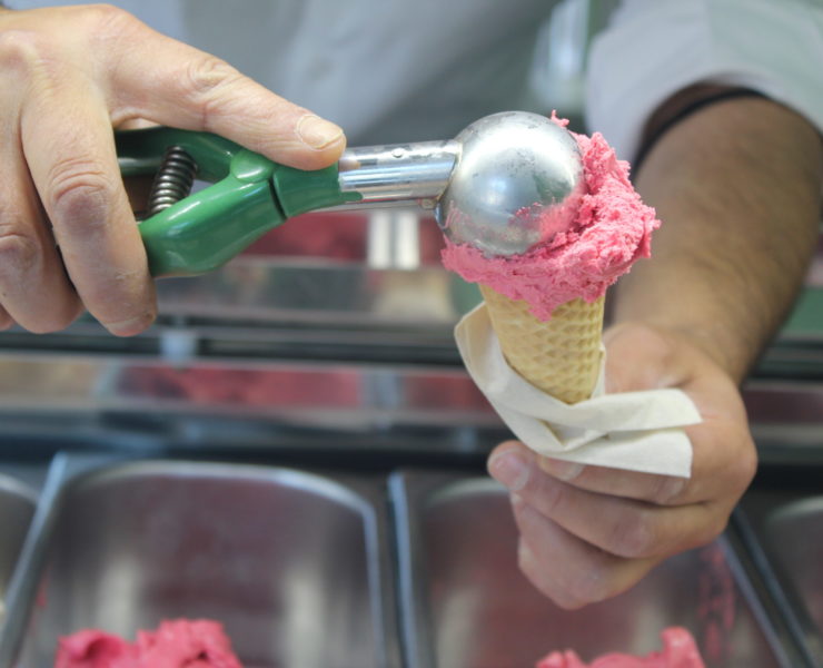 Jeden Tag frisch produziert: Das Eis bei Boh!.