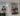 Sabrina Eßlinger, Isabell Schremmer und Manuel Jonik schauen durch die selbstgebaute Trennwand im Laden, die das Café vom hinteren Bereich des Ladens trennt, in dem Beratungsgespräche zu Torten stattfinden. © Julia Wadle