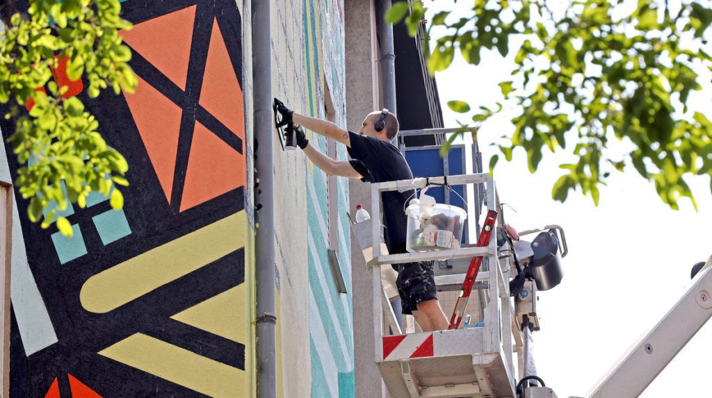 Der Künstler bei der Arbeit. © Christoph Blüthner