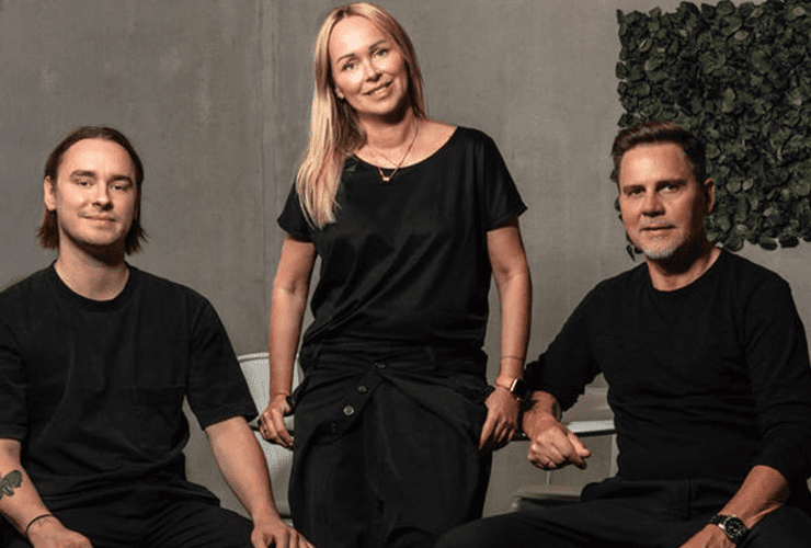 Das Familienunternehmen hinter dem Mannheimer Modelabel Kultfrau: Julius Horn, Agnieszka Albrecht und Rainer Albrecht (von links). © Kultfrau