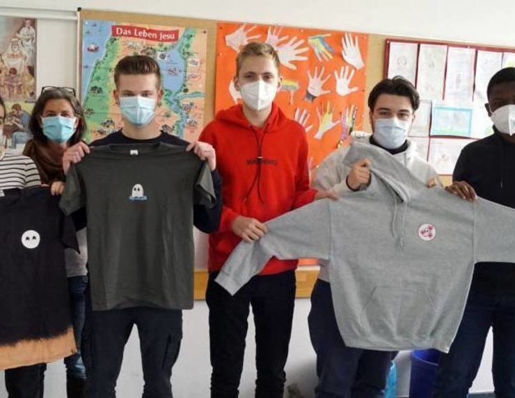 Ehrgeizig: Ellen Radschun (v.l.), Clara Stöckelmann, Marie-Luise Ungemach, David Schauer, Nico Schweitzer, Ole Jandric und Mouhamed Ba. © Sylvia Osthues