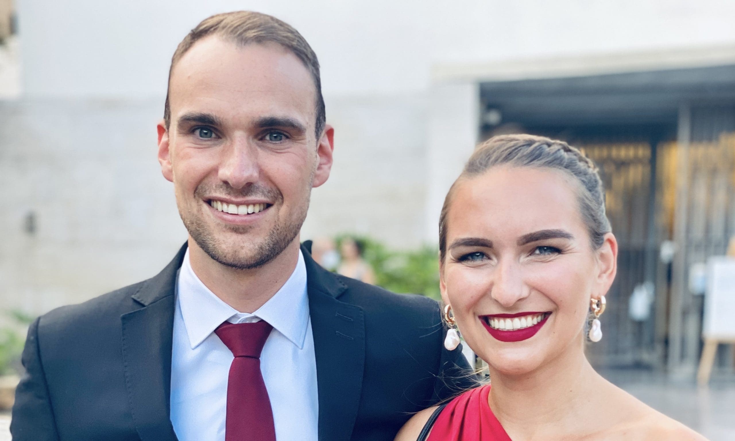 Alicia und ihr Freund Jost auf der Hochzeit in Mexiko. © da alicia