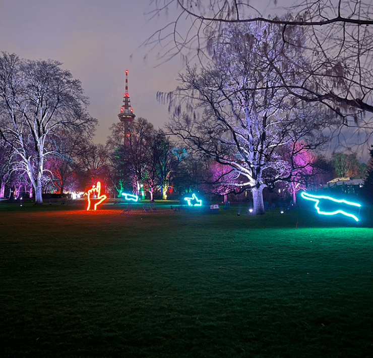 Zum 7. Mal finden im Mannheimer Luisenpark die Winterlichter statt. © Stefanie Afisa