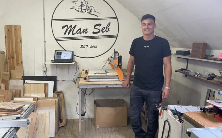 Sebastian von ManSeb in seiner Werkstatt. © Stefanie Afisa