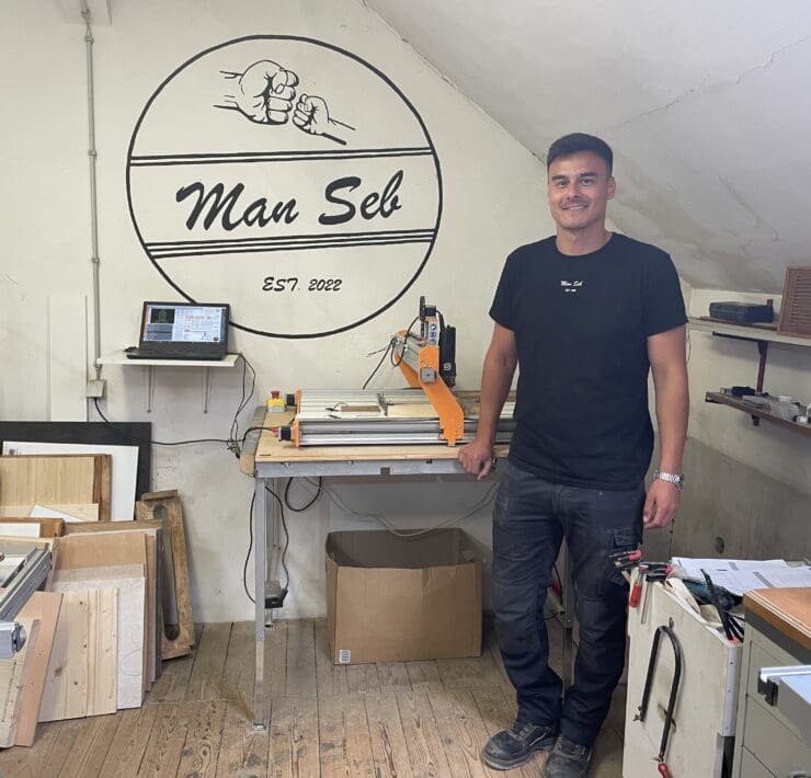 Sebastian von ManSeb in seiner Werkstatt. © Stefanie Afisa