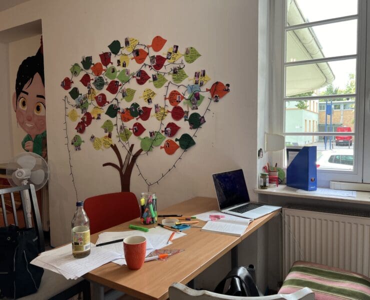 Ein Schülerarbeitsplatz im "anderen Schulzimmer"© Noé Dettloff