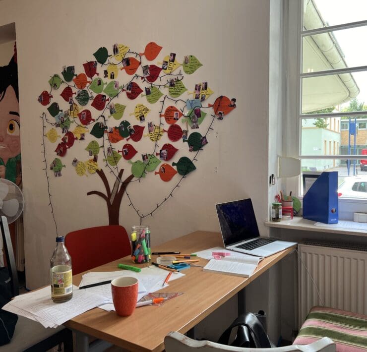 Ein Schülerarbeitsplatz im "anderen Schulzimmer"© Noé Dettloff